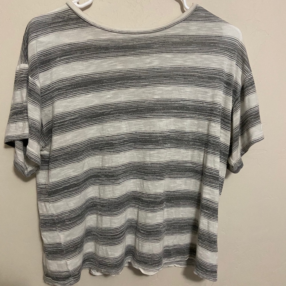 Striped Short Sleeve Casual Tee